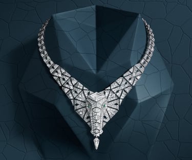 Exquisite Cartier diamond necklace with intricate detailing