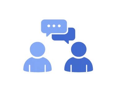 Icon representing direct access to decision makers for private lending.