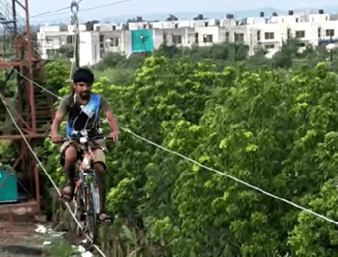 cycle Zip Line Construction