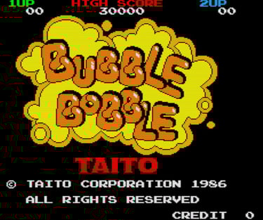 Bubble Bobble Title Screen
