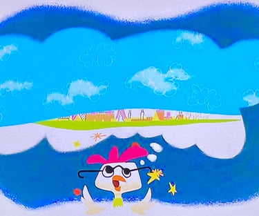 Chicken Little - Storybook Scene Dropped Like the Sky