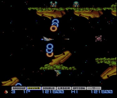 Gradius PC Engine - Moaning Moai