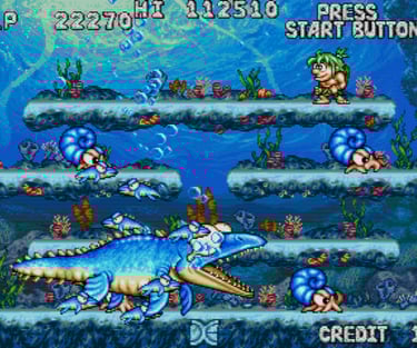 Joe and Mac Returns Underwater Fight