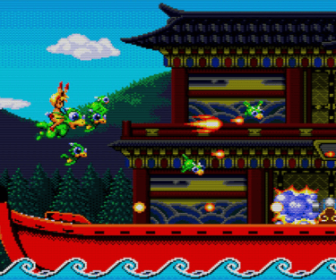 Keio Flying Squadron: Rami Blasting Across Wooden Waters