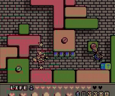 Magical Chase GBC Stage Four Wood Blocks