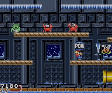 Mario Bros. GBA Plucking POW Block