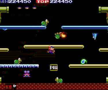 Mario Bros. Use the POW Block!