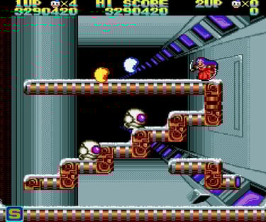 Snow Bros. Mega Drive Princess Against Robots