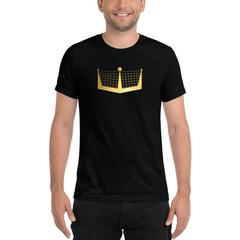 DinKing Unisex Gold Ombre Tri-blend Short sleeve T-shirt