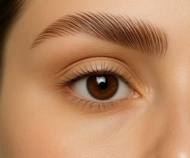 Laminado de cejas con acabado natural que aporta definición y volumen.
