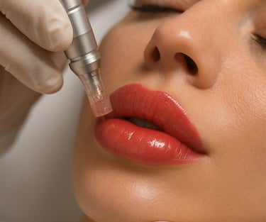 Hidratación profunda de labios con efecto luminoso y natural.