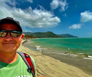 Author visiting Con Dao