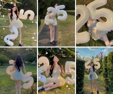 Concept chụp ảnh sinh nhật phong cách picnic ngoại cảnh xinh xắn