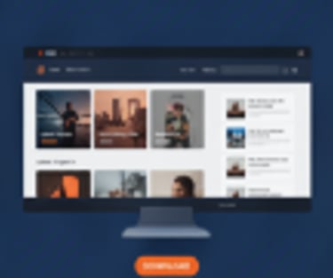 Web design user interface mockup shown on a desktop screen.