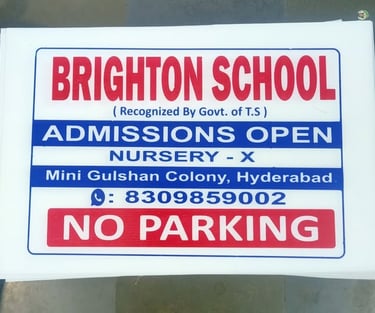 No Parking Boards Printing