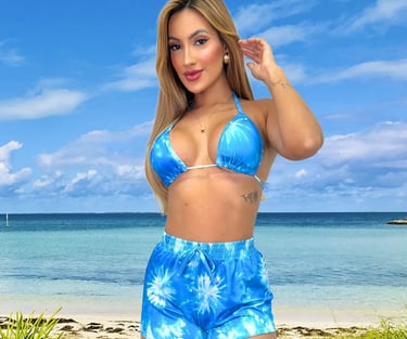 Conjunto Biquini Trikini Short 3 Peças Fio Duplo Moda Praia