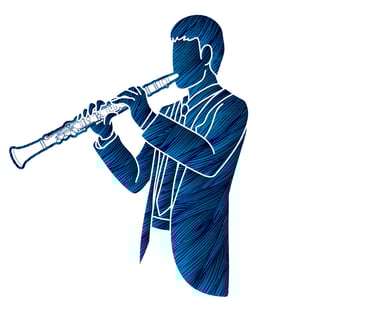 Clarinetista - imagem com direitos autorais
