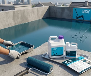 Lapox lacrete epoxy resin and hardener