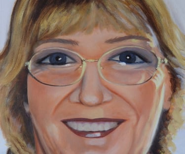 Acrylic on canvas portrait 2018, 60cm x 60cm