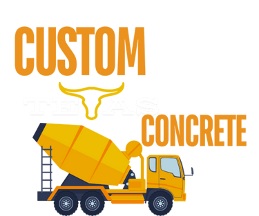 custom concrete logo light