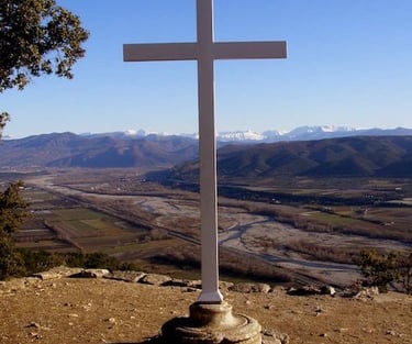 Balade du Prieuré de Ganagobie, vue sur le plateau de Valensole