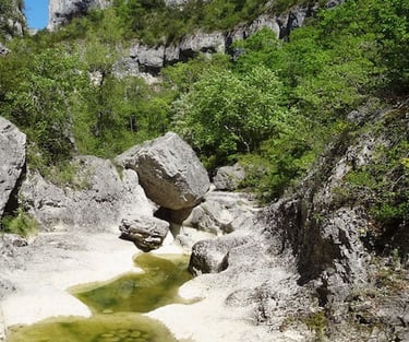 Gorges d'Oppedette, vasques