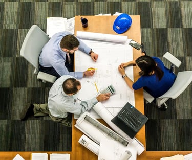 reunion de trabajo para diseño arquitectonico