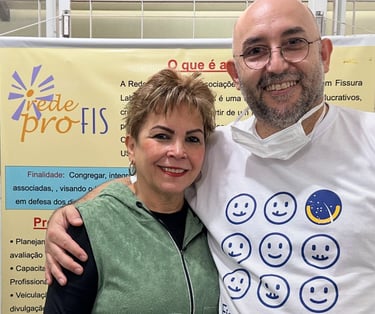 a man and woman standing next to each other