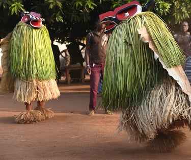 Goli Masquerade Dance in Ivory Coast  