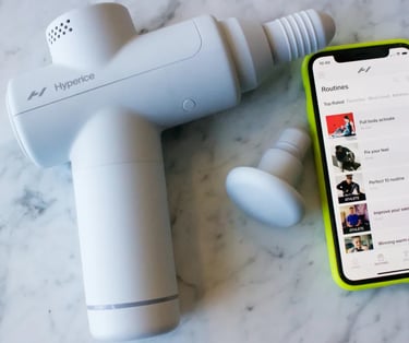 Hypervolt Go 2 portable percussion massager for on-the-go relief