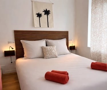 Chambre double cosy, hébergement professionnel à Dunkerque