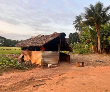 Authentic Zanzibar village with traditional huts and lush landscapes, giving tourists a glimpse of local life