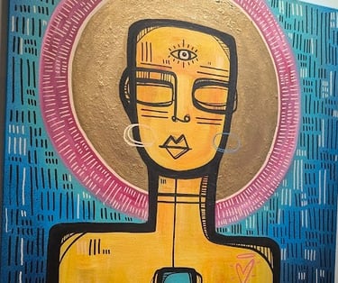 painting by trans artist Mister Samo