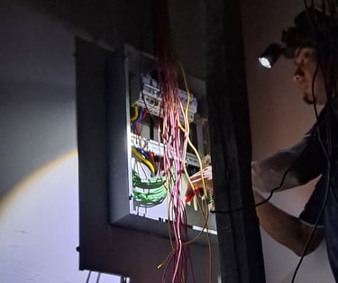 Suasana Electrical wiring and panel installation by certified electrician expert.