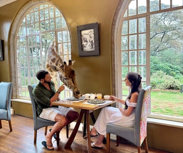 Giraffe Manor Kenya breakfast
