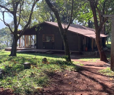 Wooden cottage on a mountain in Chikmagalur