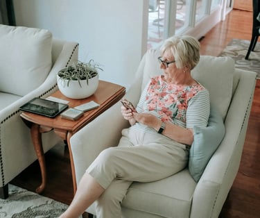 Gentle massage for elderly under home care package