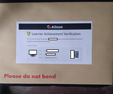 certificate international diplome diploma certificat شهادة دبلوم عالمي دولي أليسون