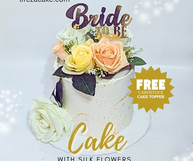 bridal shower cakes langley