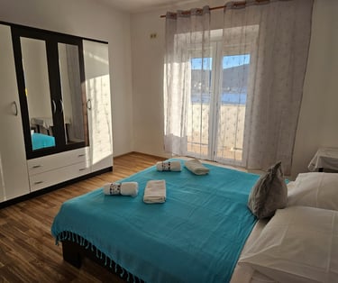 bedroom with sea view
