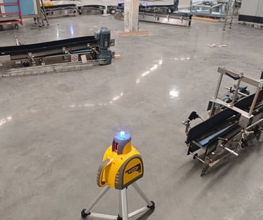 trazo con equipo laser robotico qml800 planta alen