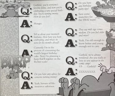 Garfield's Twentieth Anniversary Collection - Garfield Q and A
