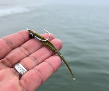 olive clouser minnow fly