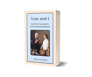 a book cover of tom and his wife, and their heavenly spirit helpers