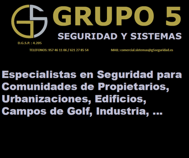 G5 LA SEGURIDAD PARA SU COMUNIDAD