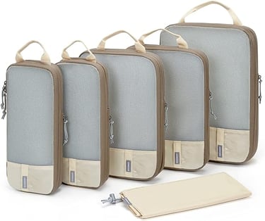 a set of four bags with a bag on top