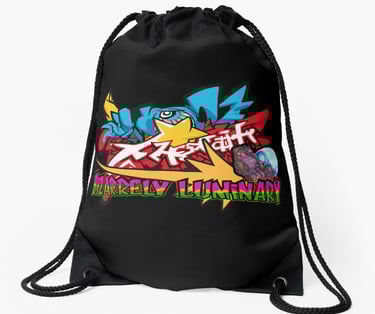 BIZARRELY LUMINARY Drawstring Bag