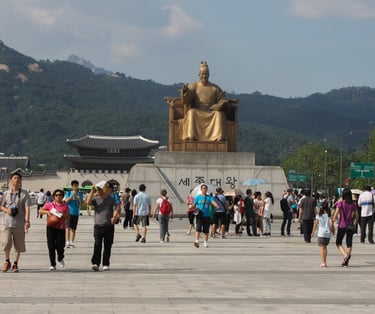 journée type - place gwanghwamun