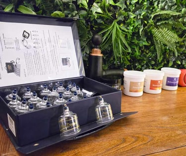 photo of cupping kit, used to perform cupping therapy
