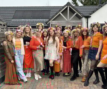 flower crown hen party york